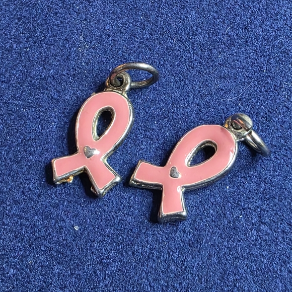 Jewelry - Pink Awareness Ribbon Charms (2) 726